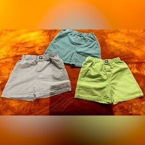 Boys Checkered Boxer Set - Lucky and Me - Blue, Green, Teal